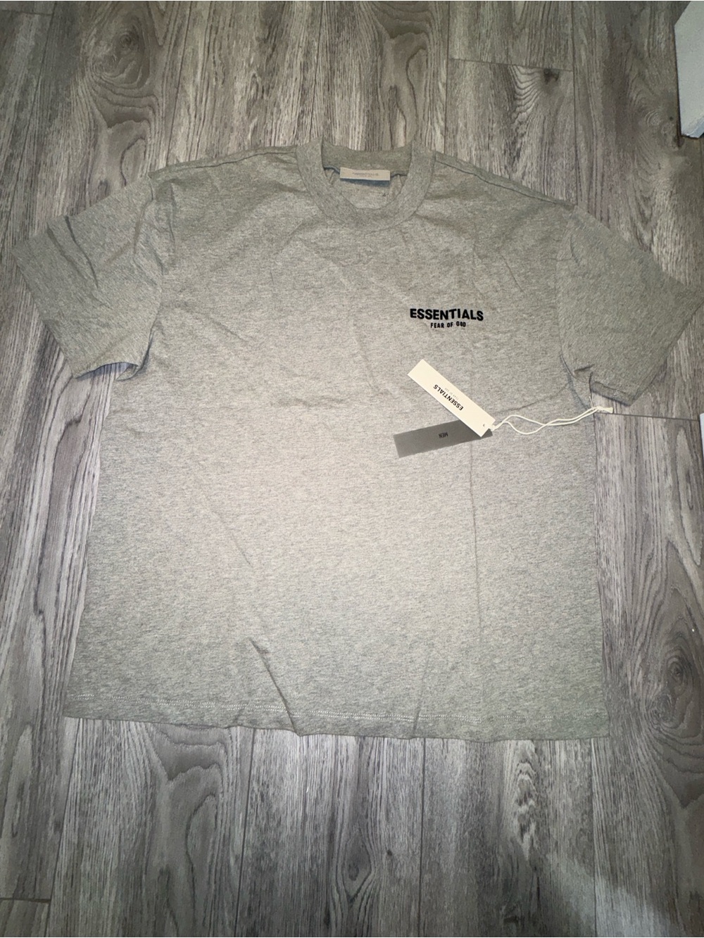 Fear of God ESSENTIALS Light Grey Logo Tee
